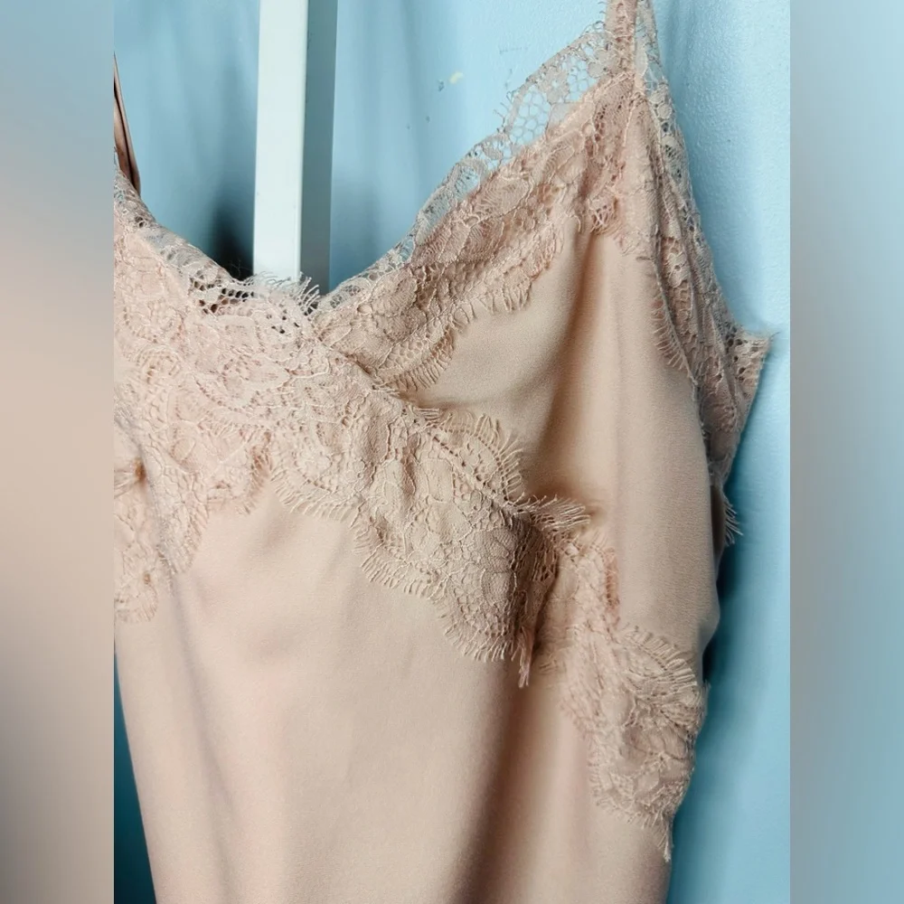 NWT Lush Lace Trim V neck spaghetti strap X-large - Picture 2 of 8